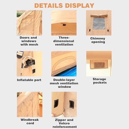 4-8P Inflatable Family Tent