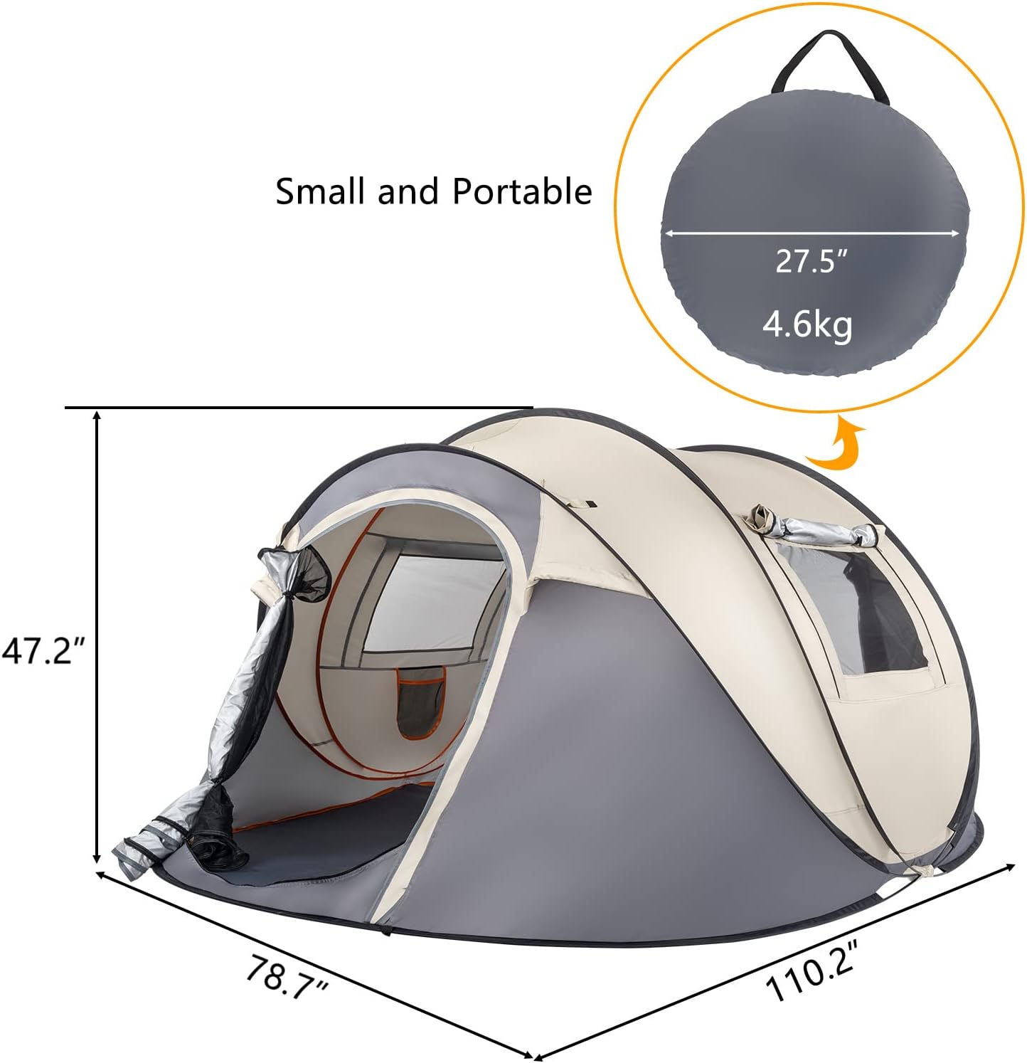 4-Person Pop-Up Tent