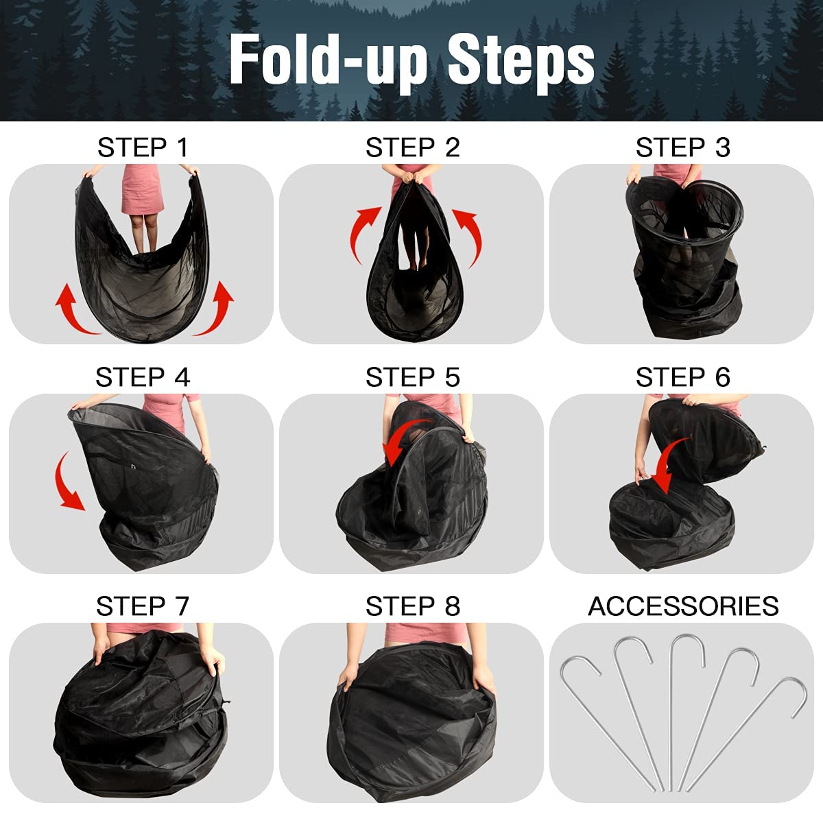 1P Pop-Up Mosquito Tent\