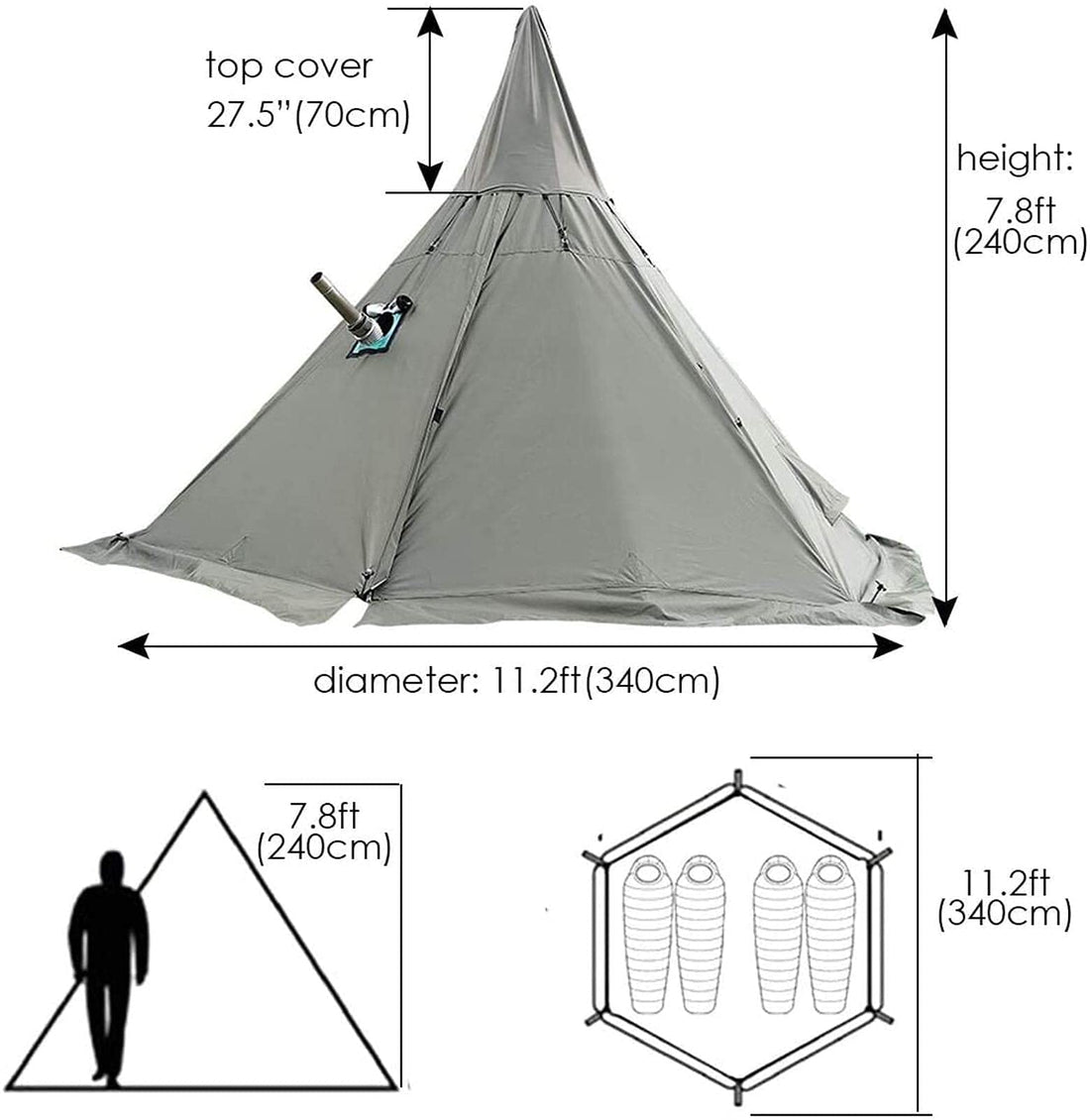 4-Season Teepee Tent