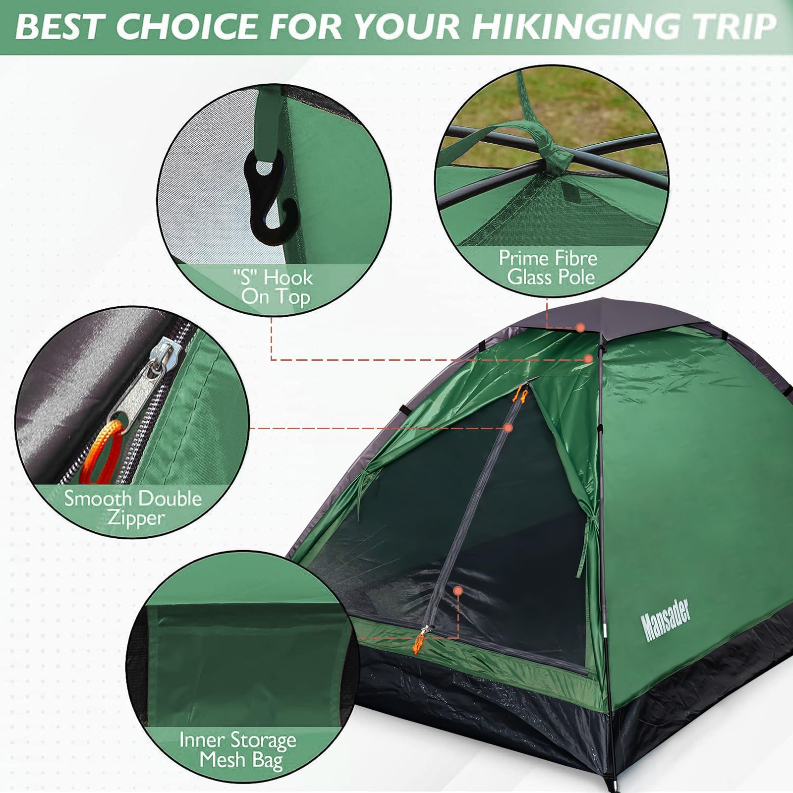 2-Person Camping Tent