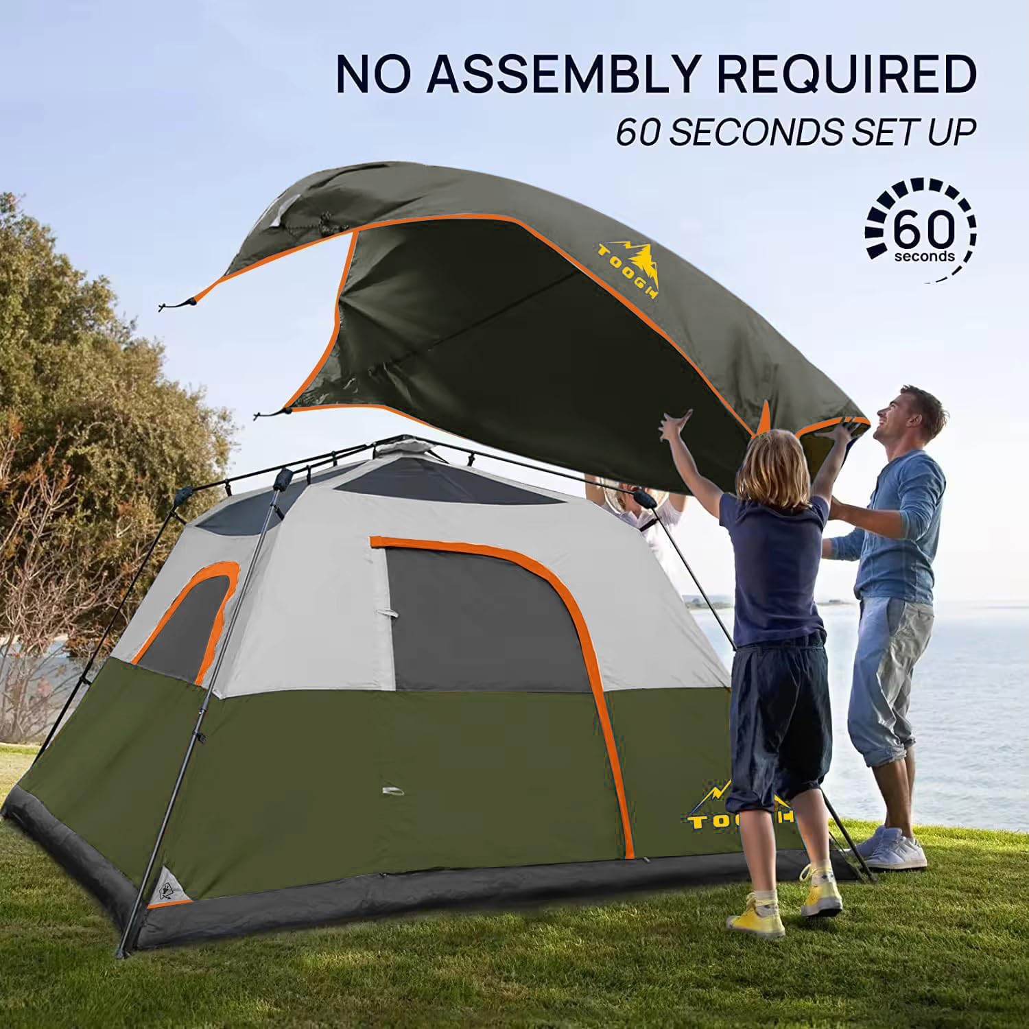 3-6P Instant Cabin Tent