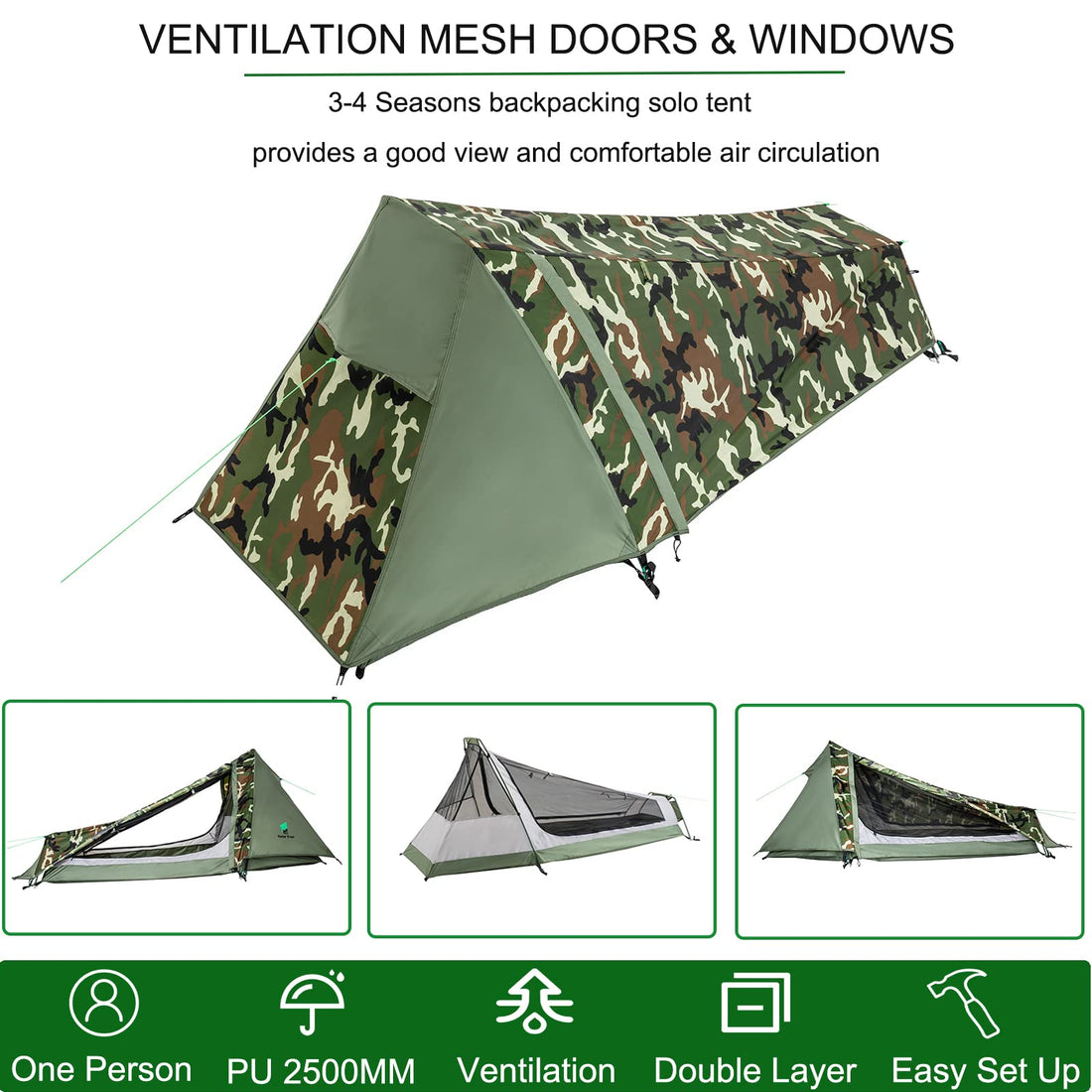 GEERTOP Ultralight 1P Bivy Tent