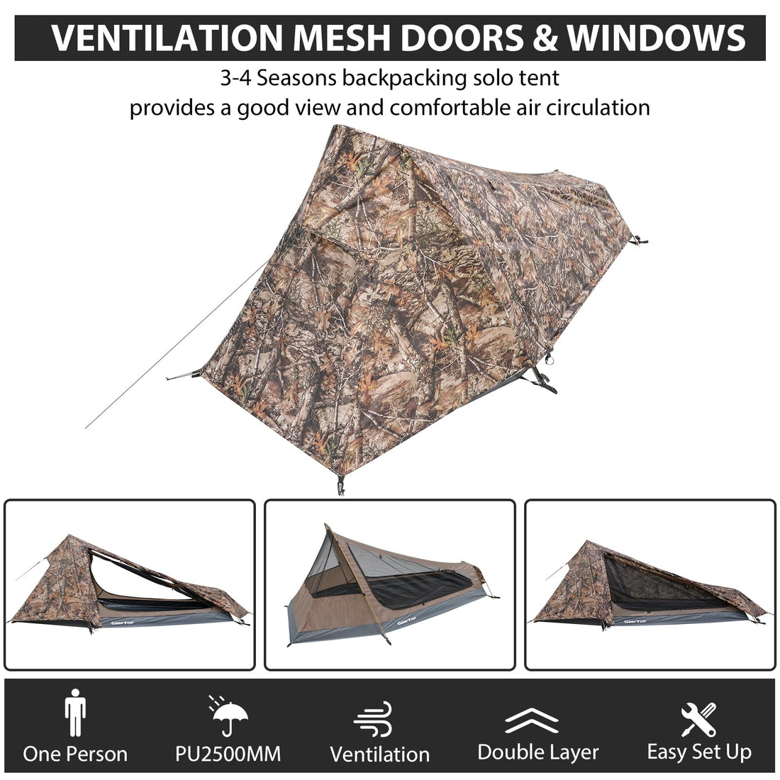 GEERTOP Ultralight 1P Bivy Tent