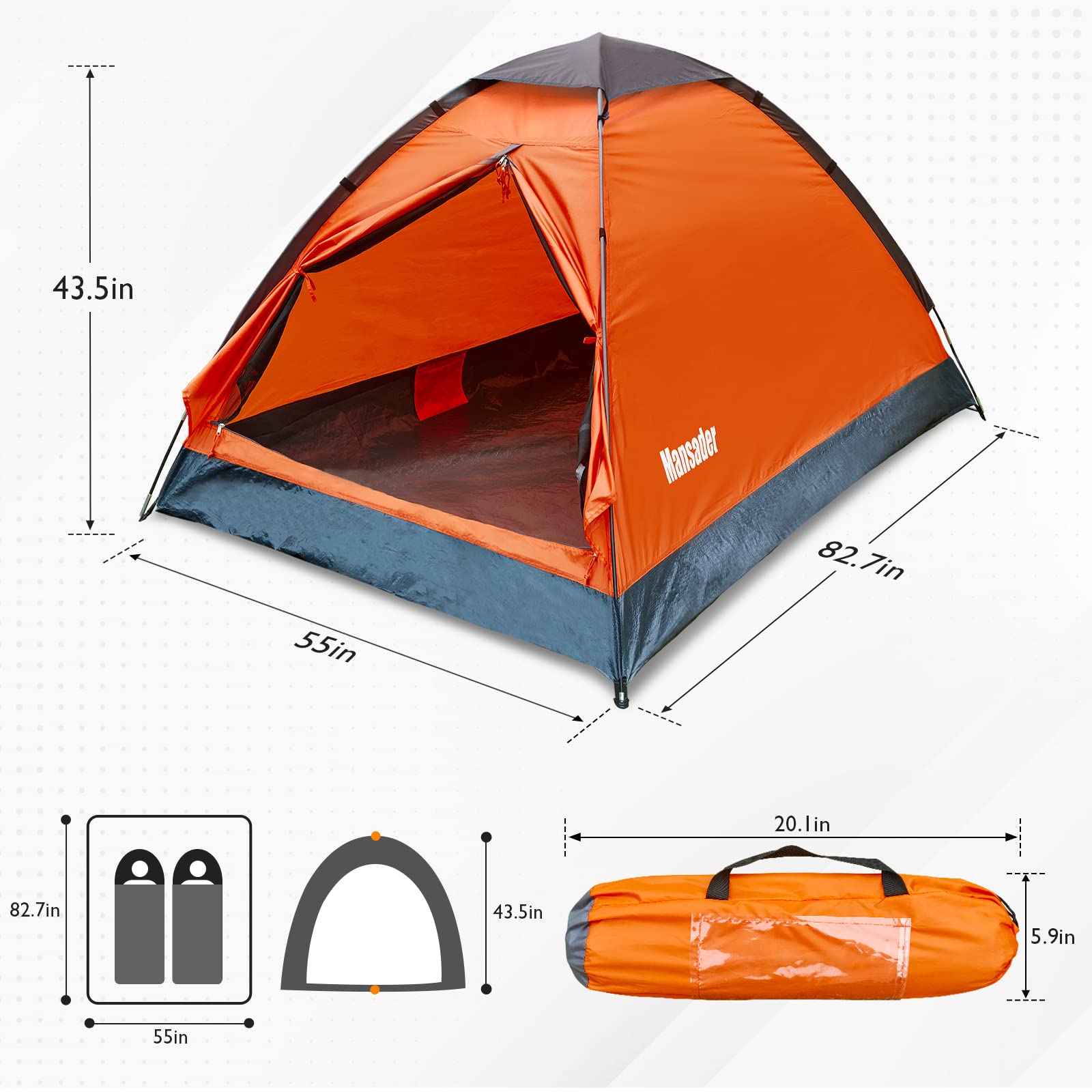 2-Person Camping Tent