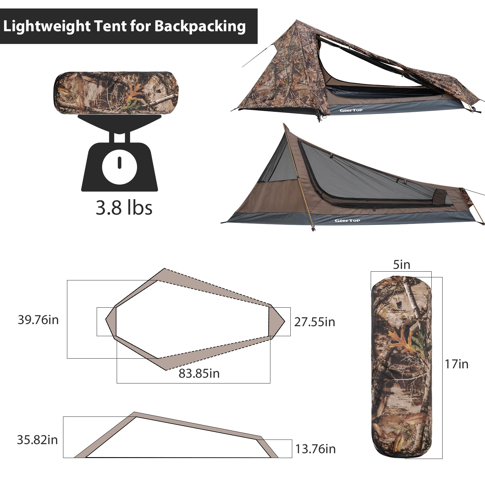 GEERTOP Ultralight 1P Bivy Tent