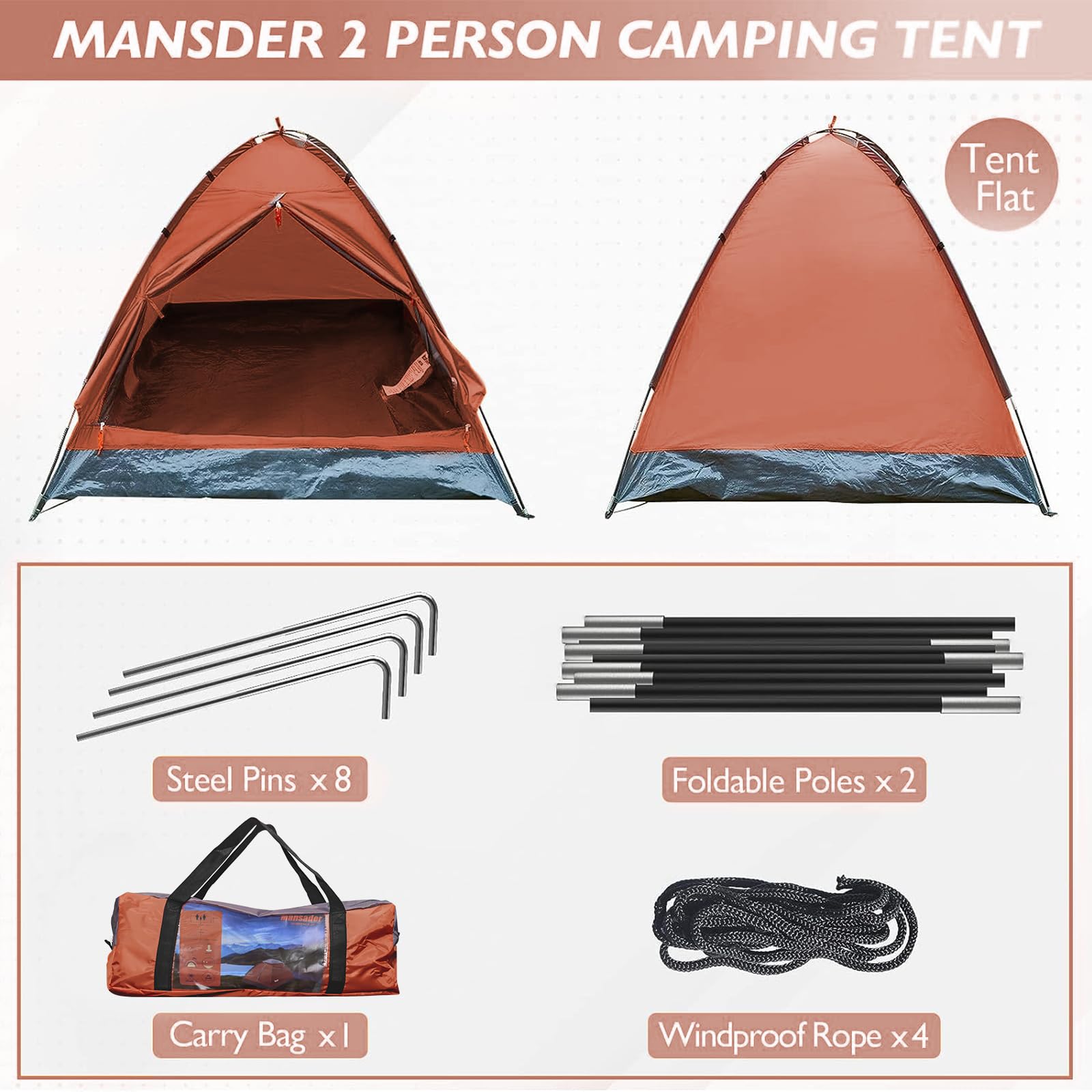 2-Person Camping Tent