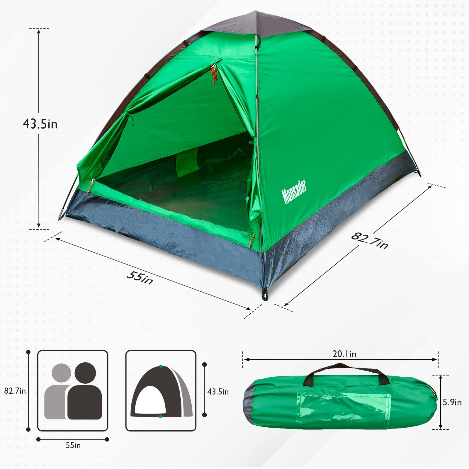2-Person Camping Tent