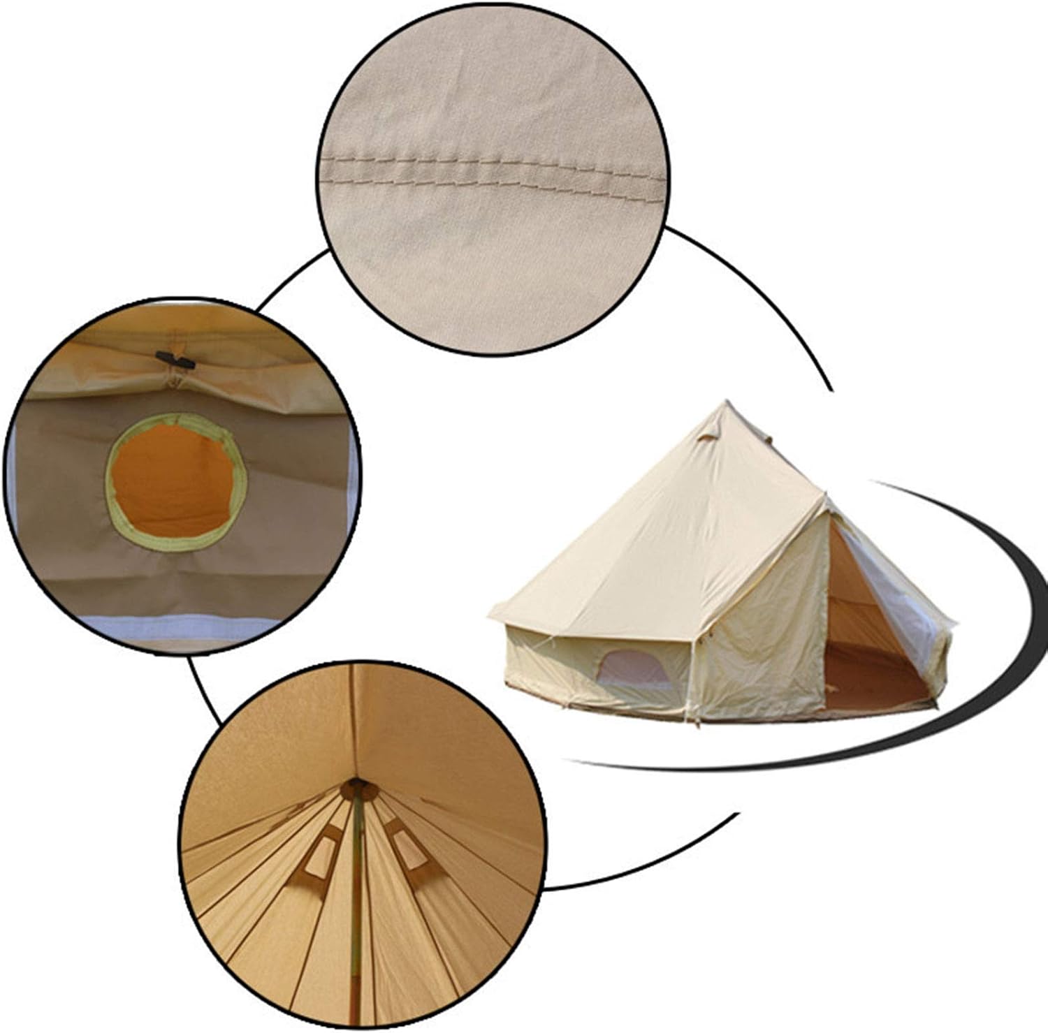 1-12P Outdoor Bell Tent