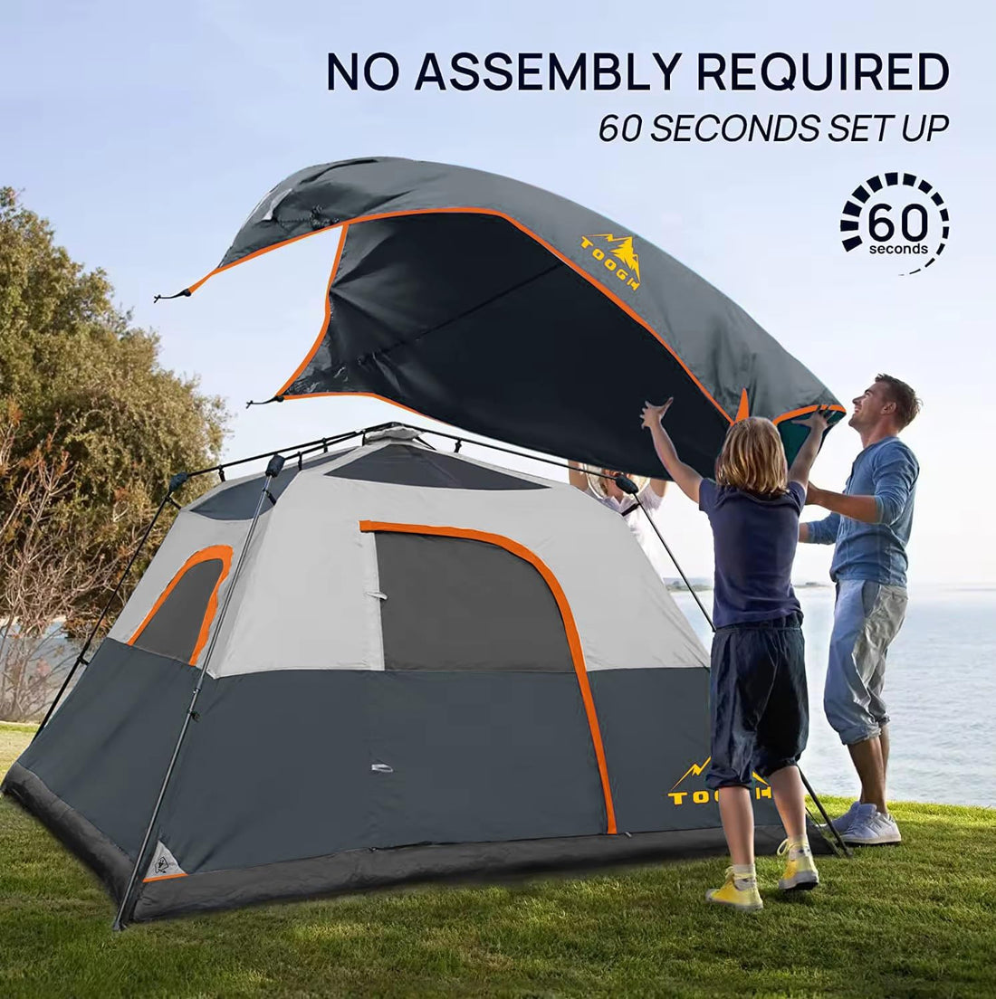 3-6P Instant Cabin Tent