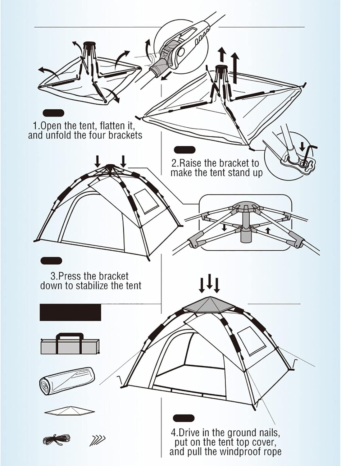 2-3P Portable Camping Tent