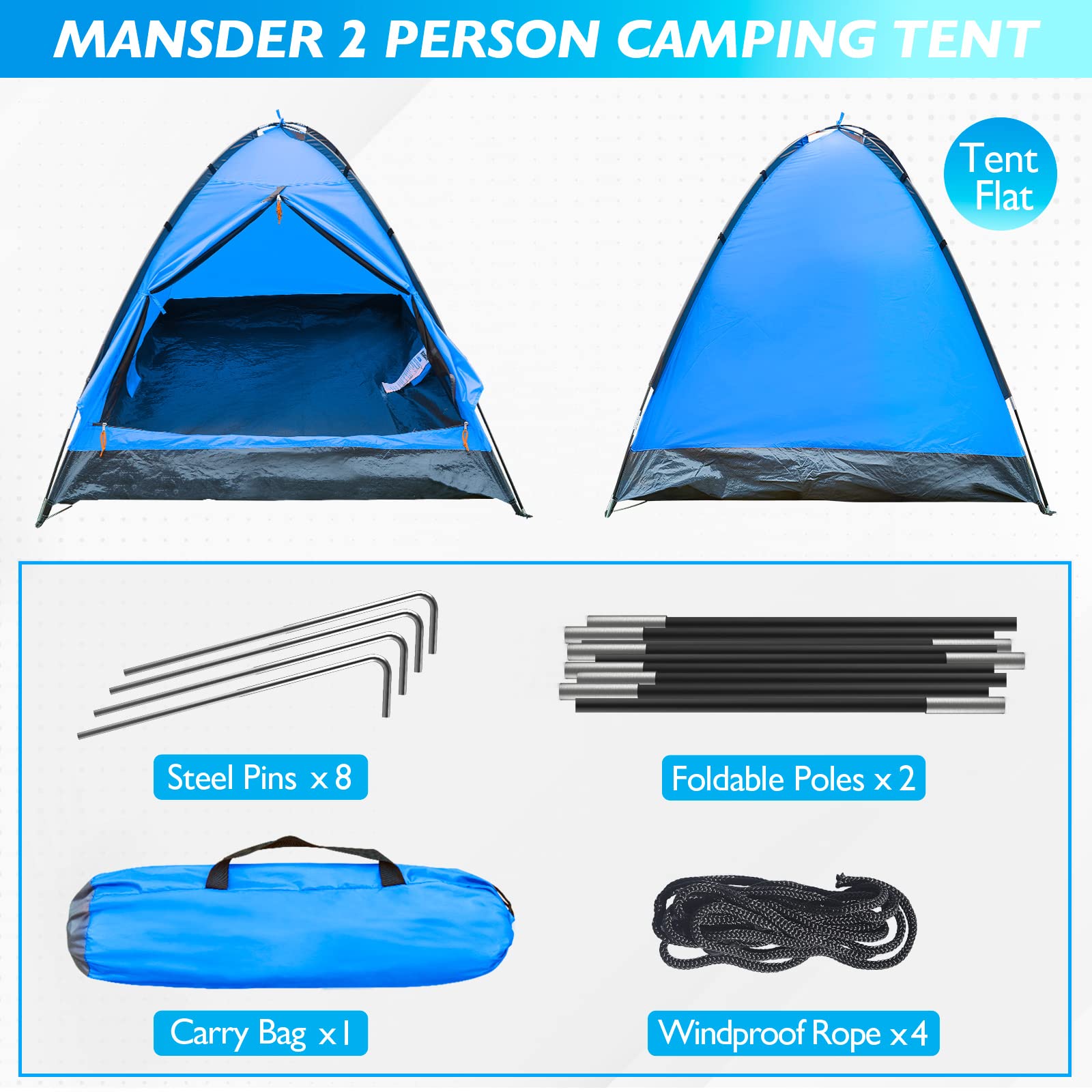2-Person Camping Tent