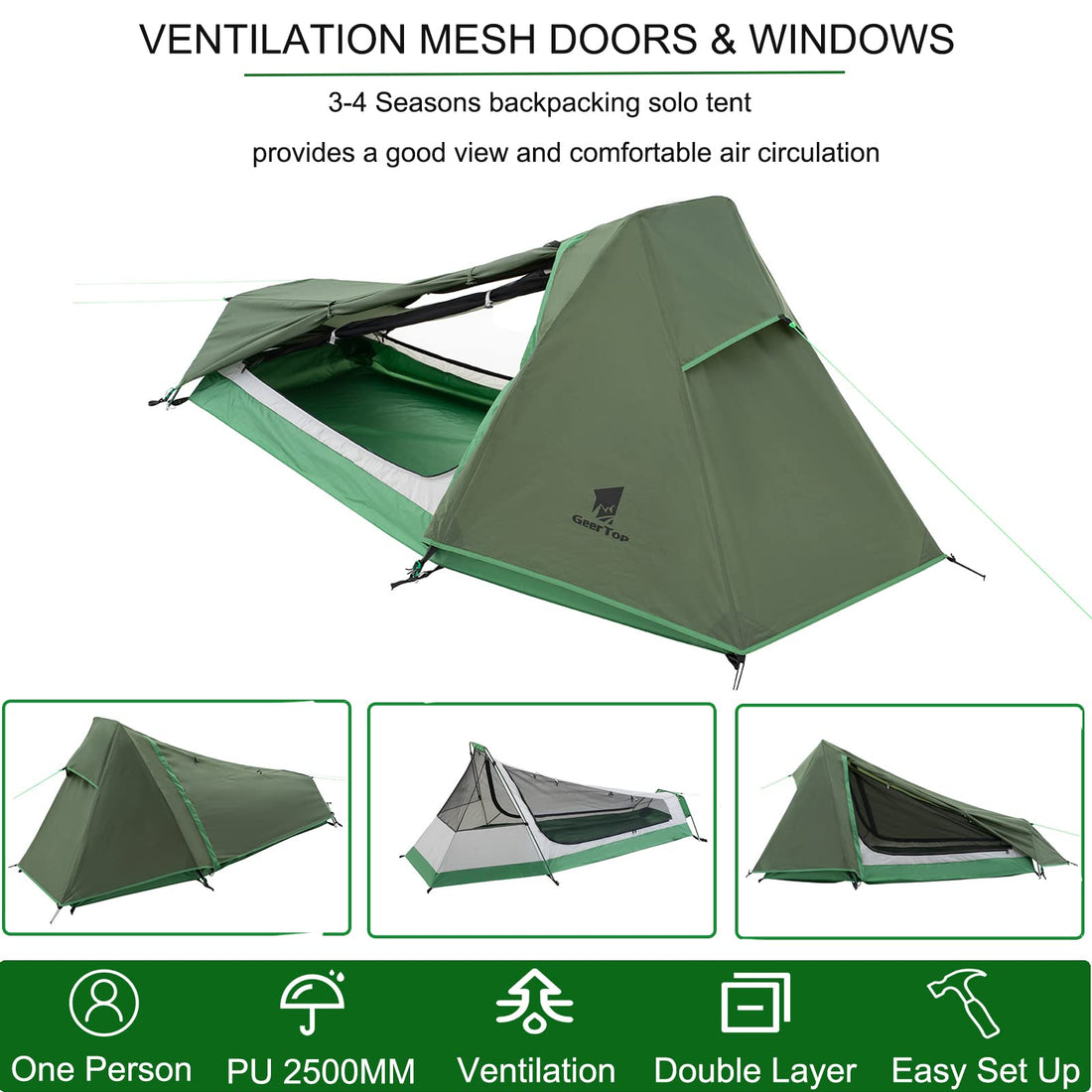 GEERTOP Ultralight 1P Bivy Tent