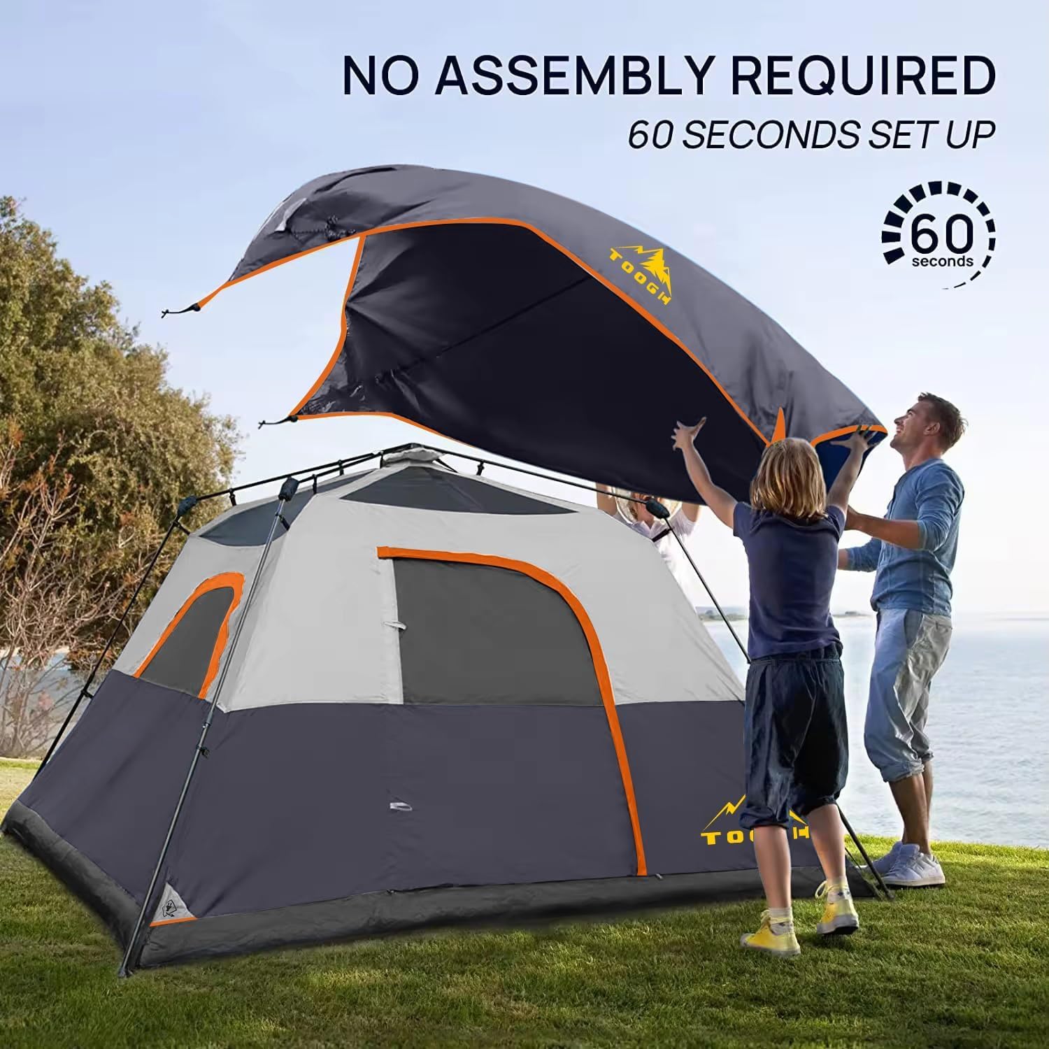 3-6P Instant Cabin Tent