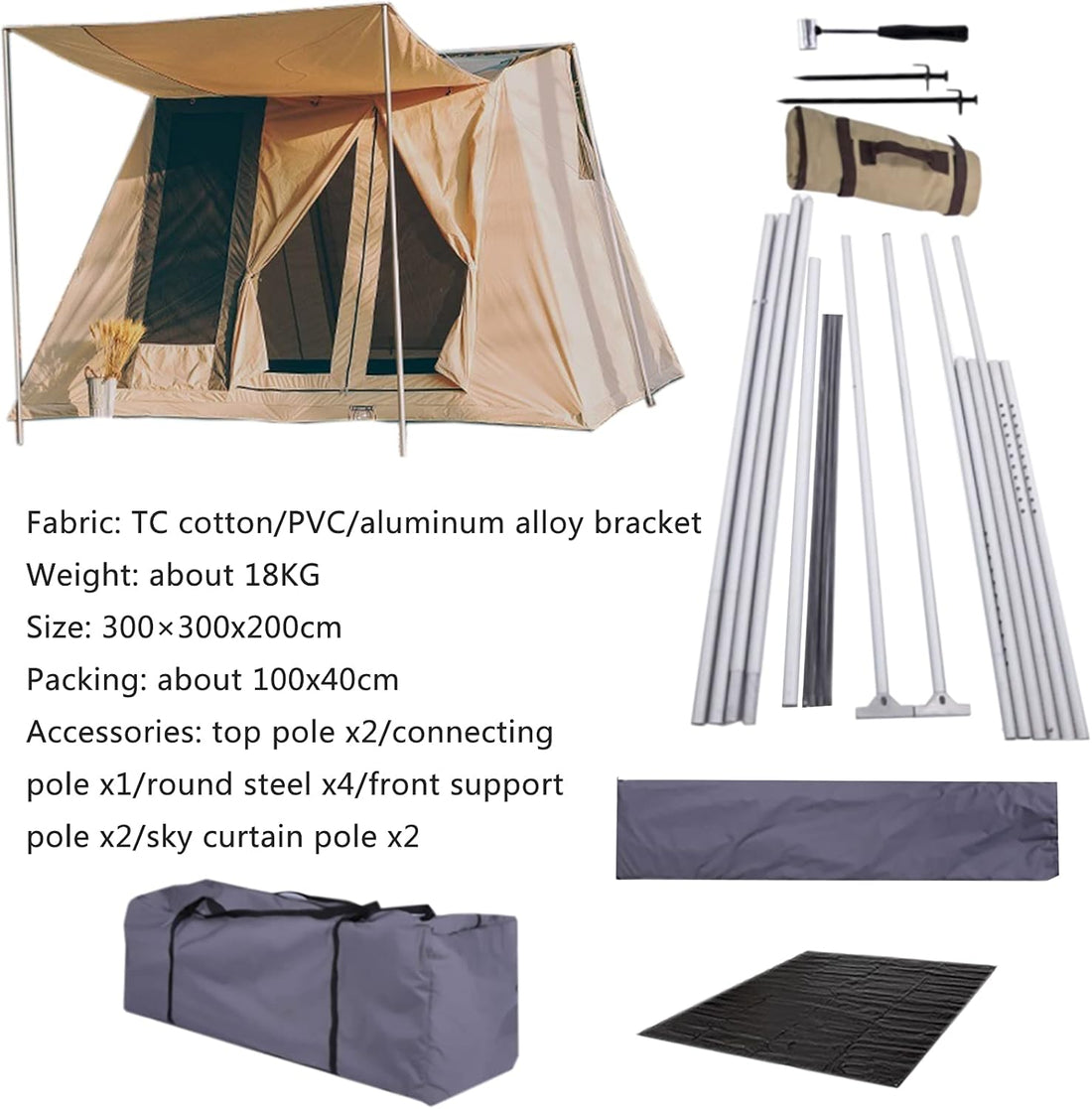 4-Season Luxury Camping Tent