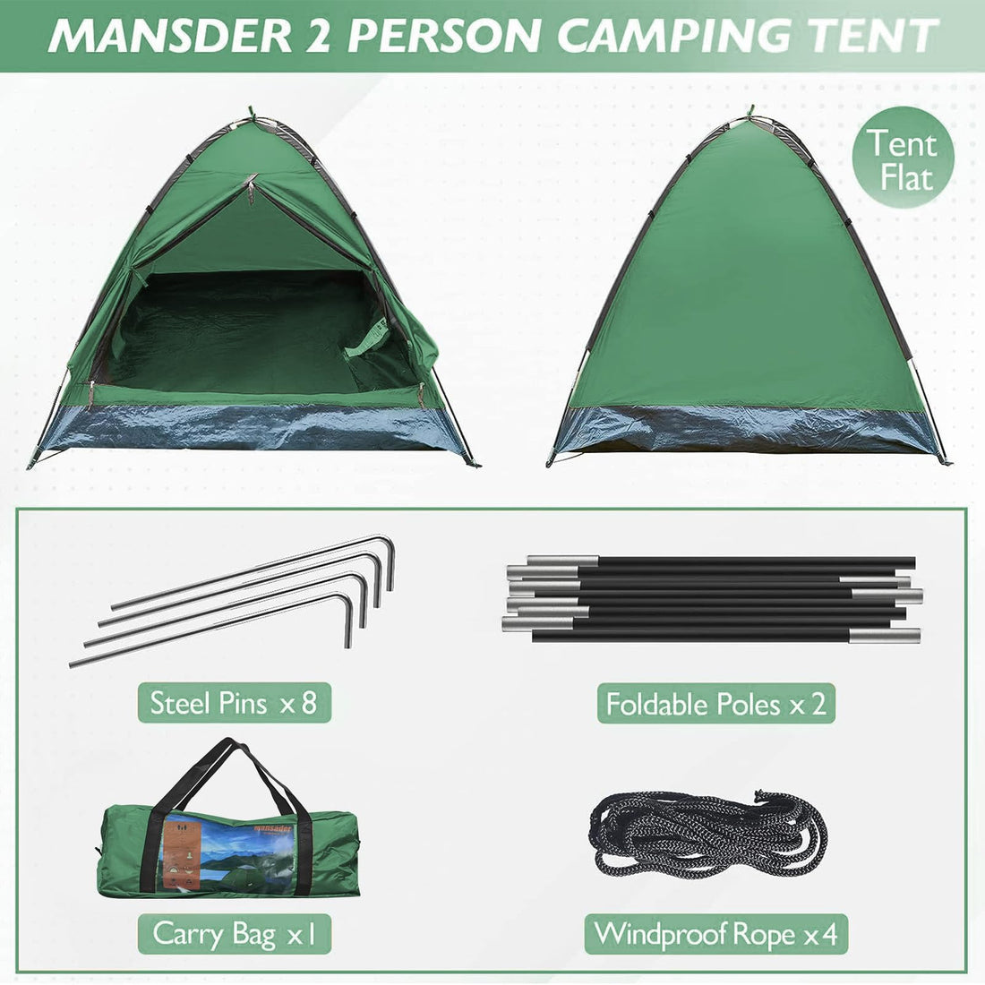 2-Person Camping Tent