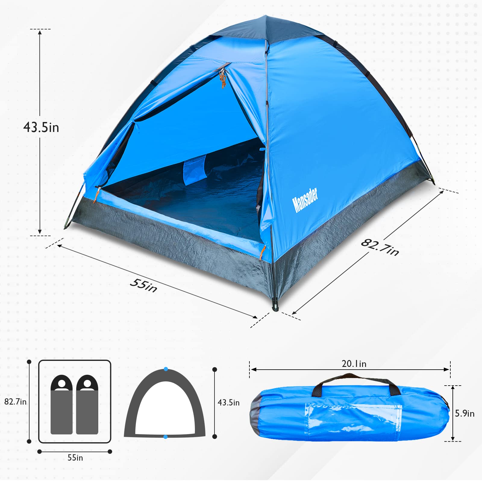 2-Person Camping Tent
