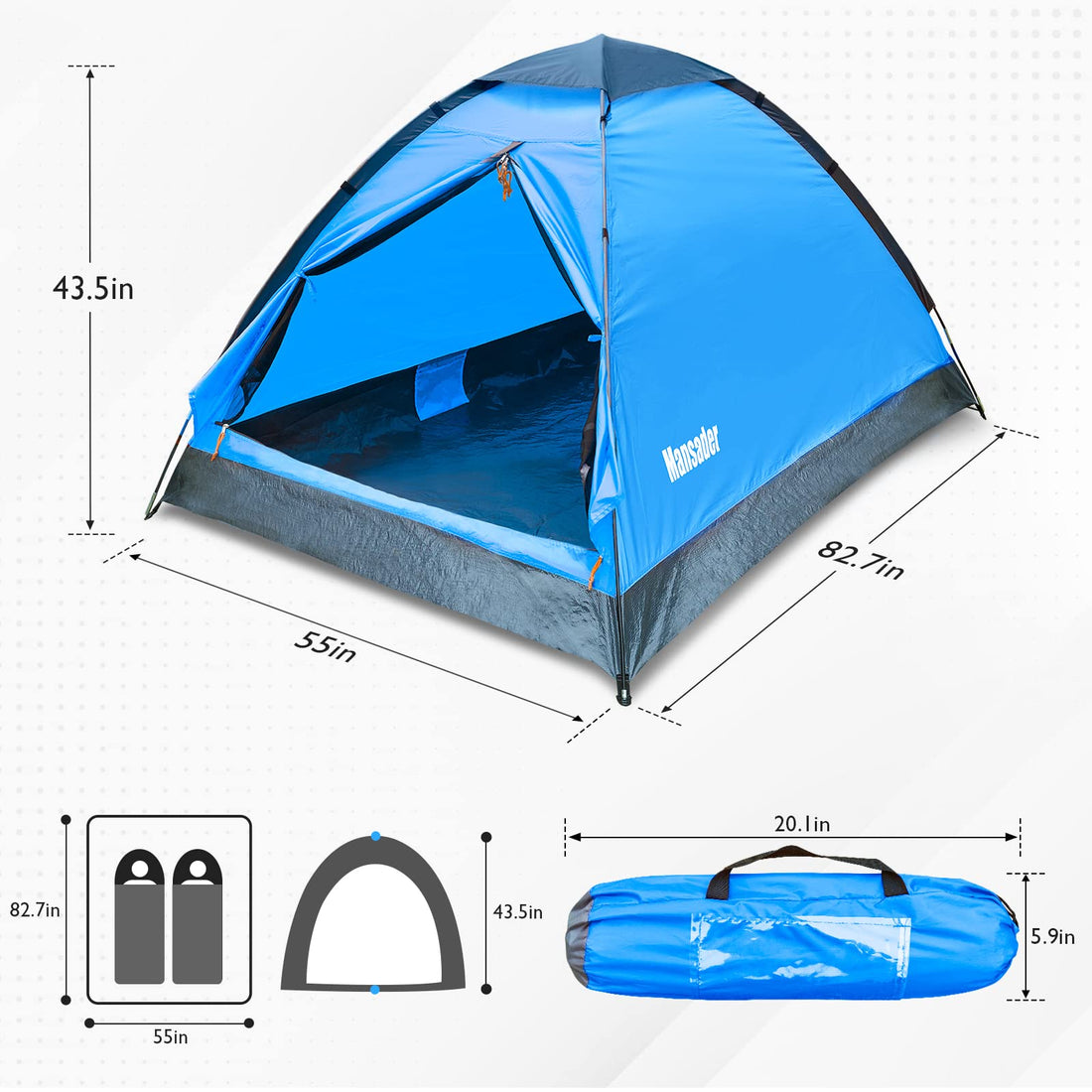 2-Person Camping Tent