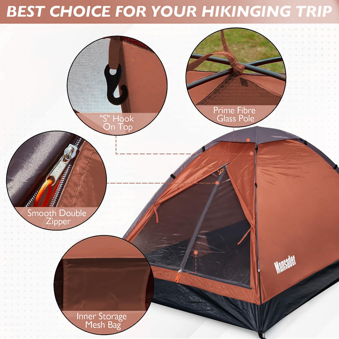2-Person Camping Tent