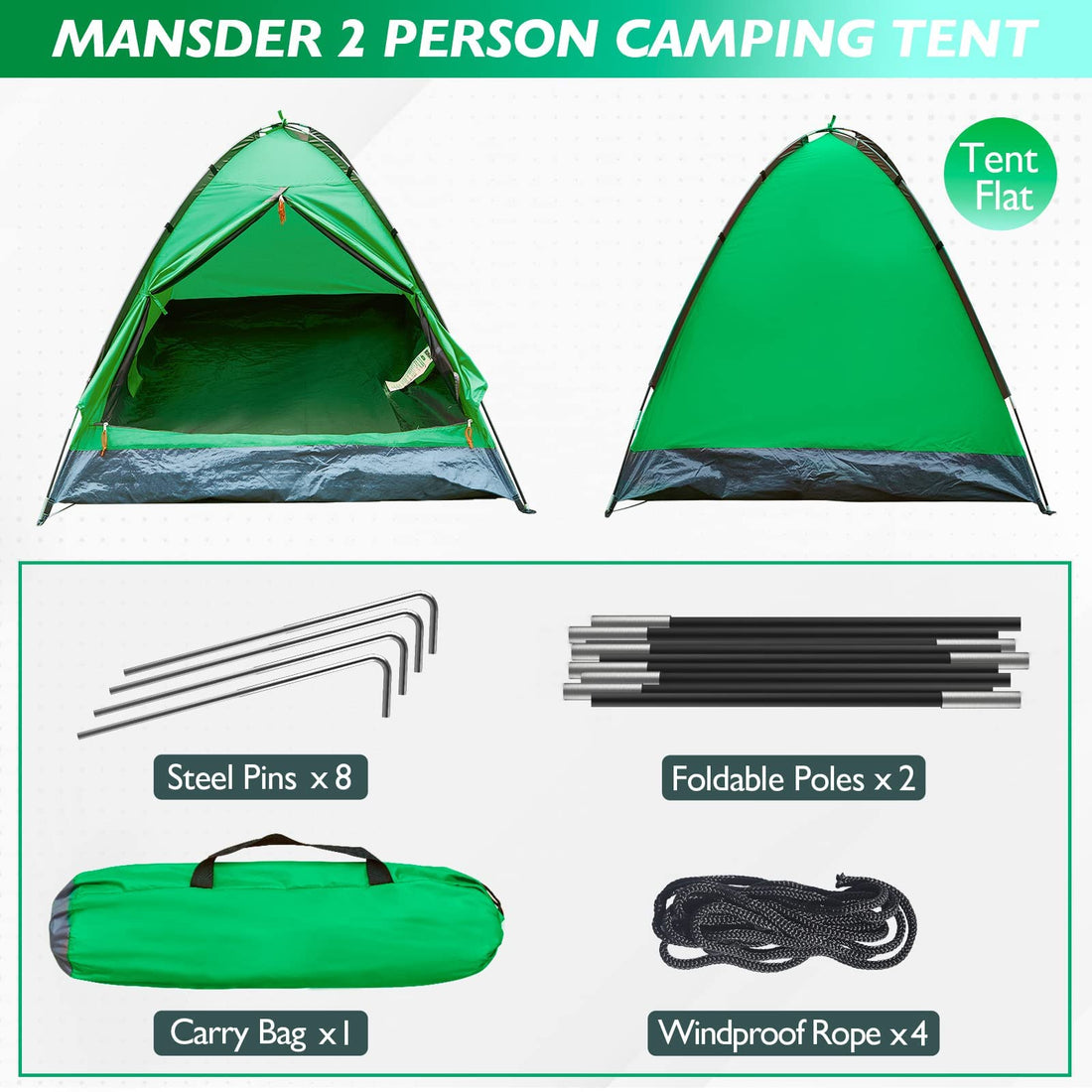 2-Person Camping Tent