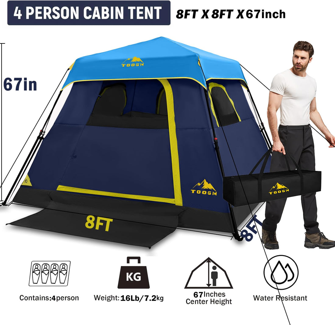 3-6P Instant Cabin Tent