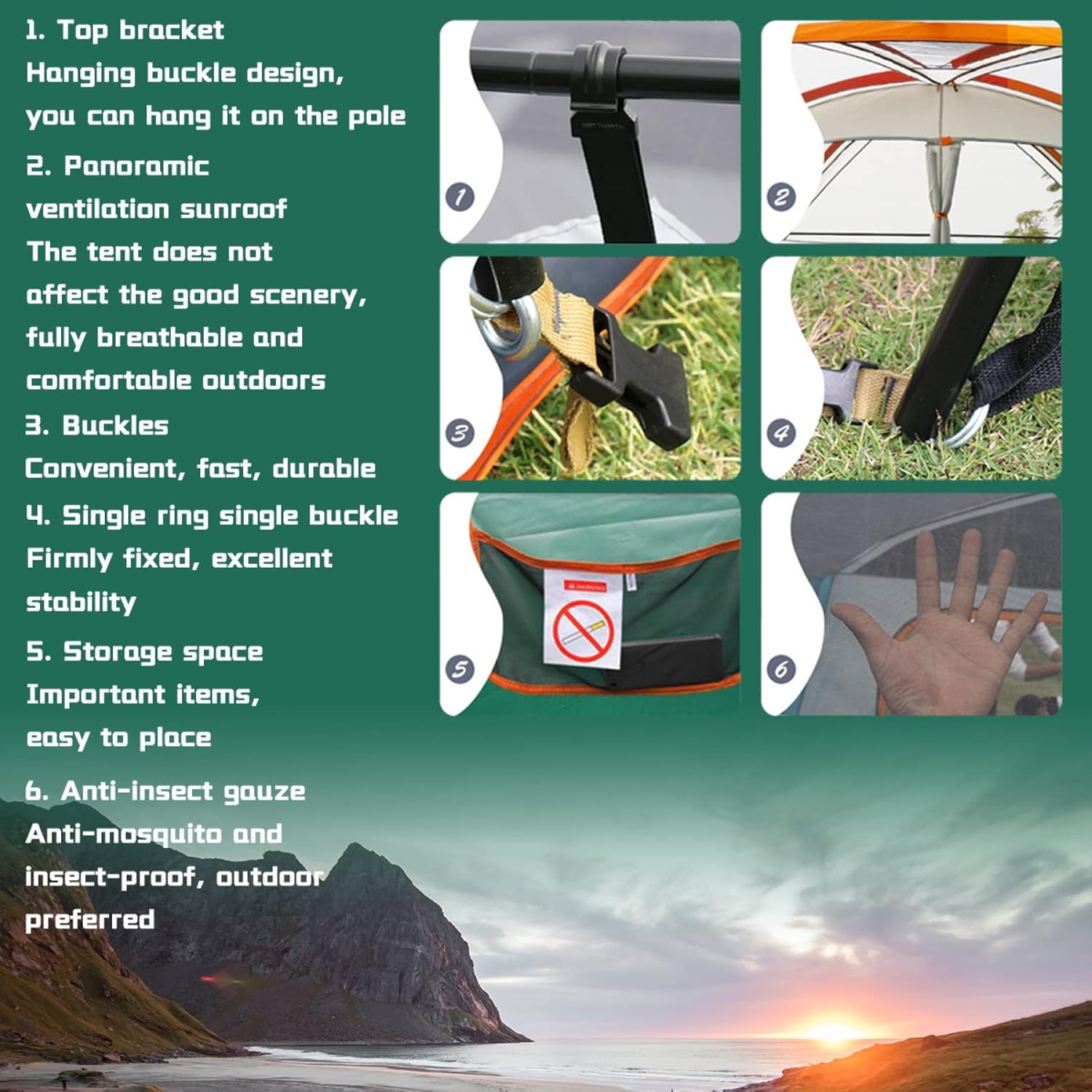 5-8P Family Teepee Tent