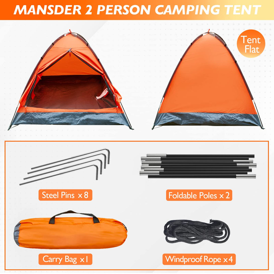 2-Person Camping Tent