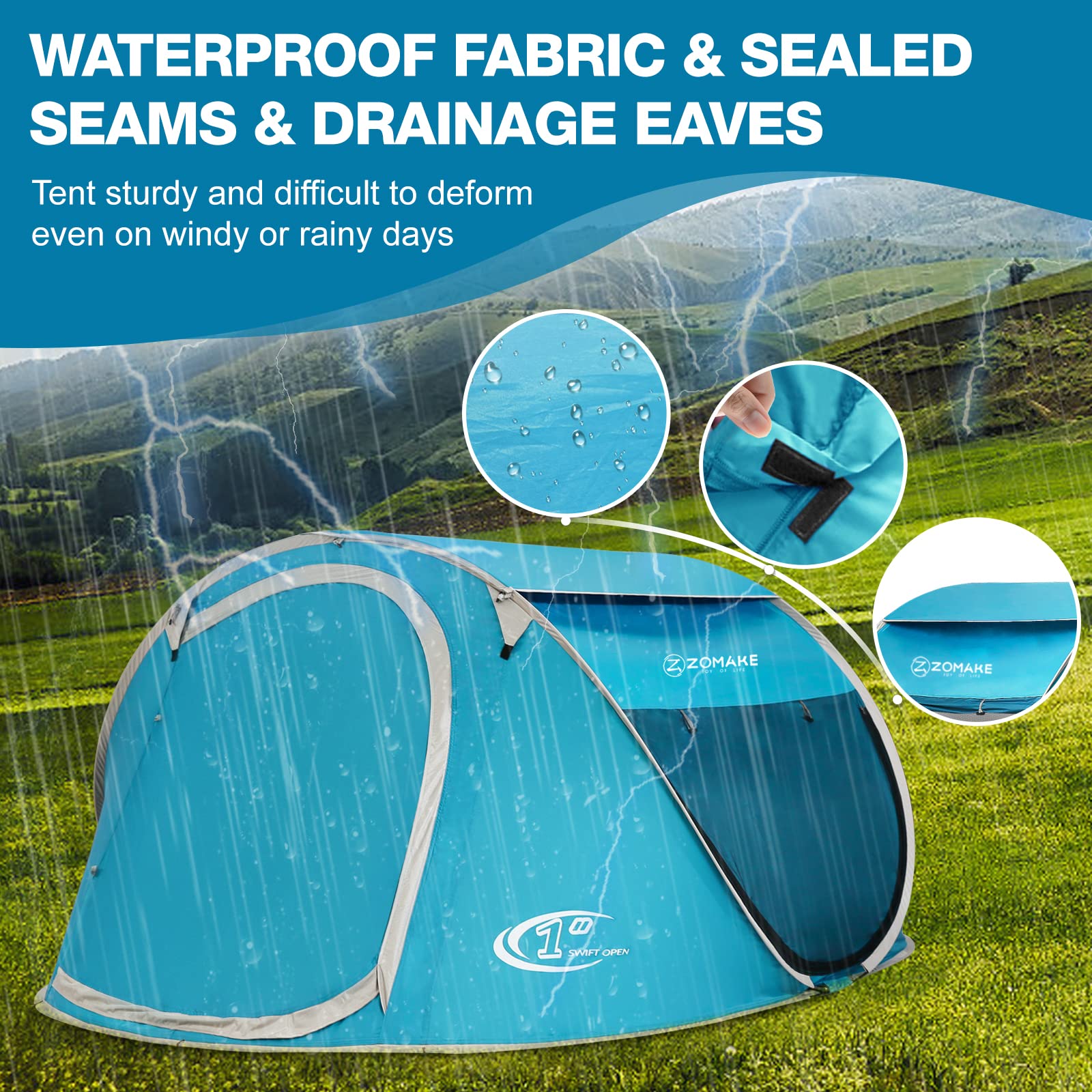 Easy Pop-Up Tent 2-4 Person