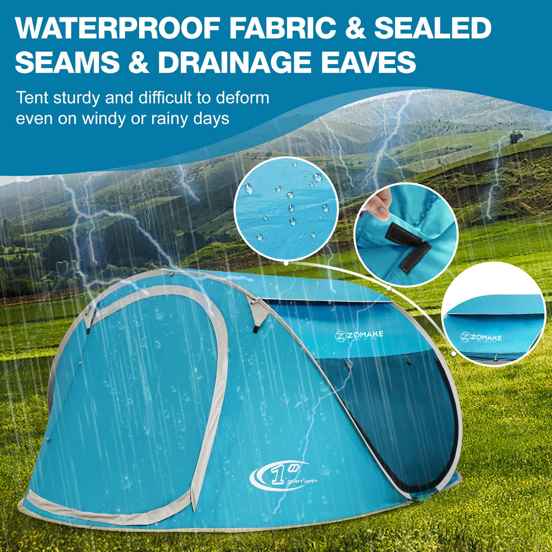 Easy Pop-Up Tent 2-4 Person