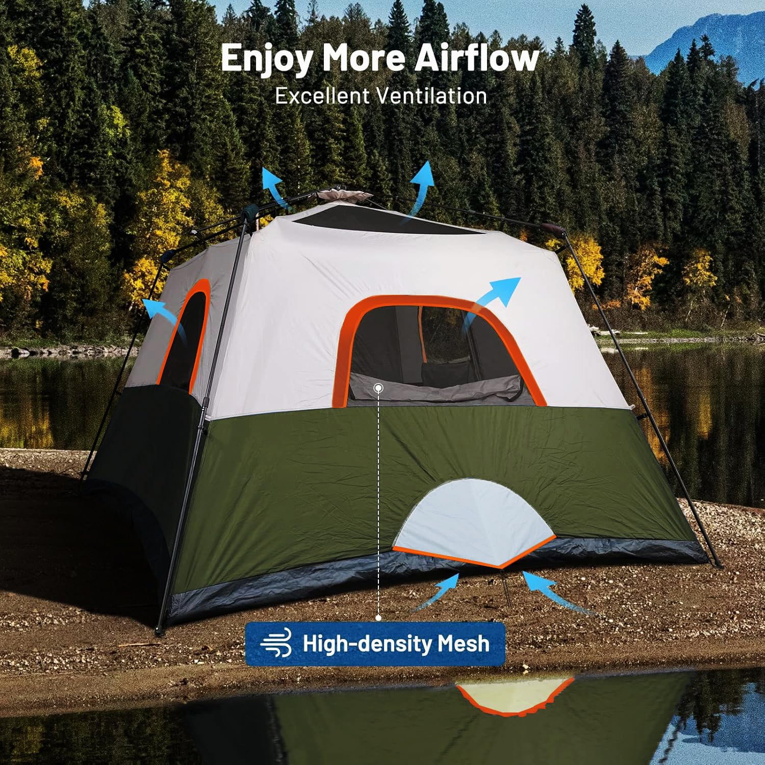 3-6P Instant Cabin Tent