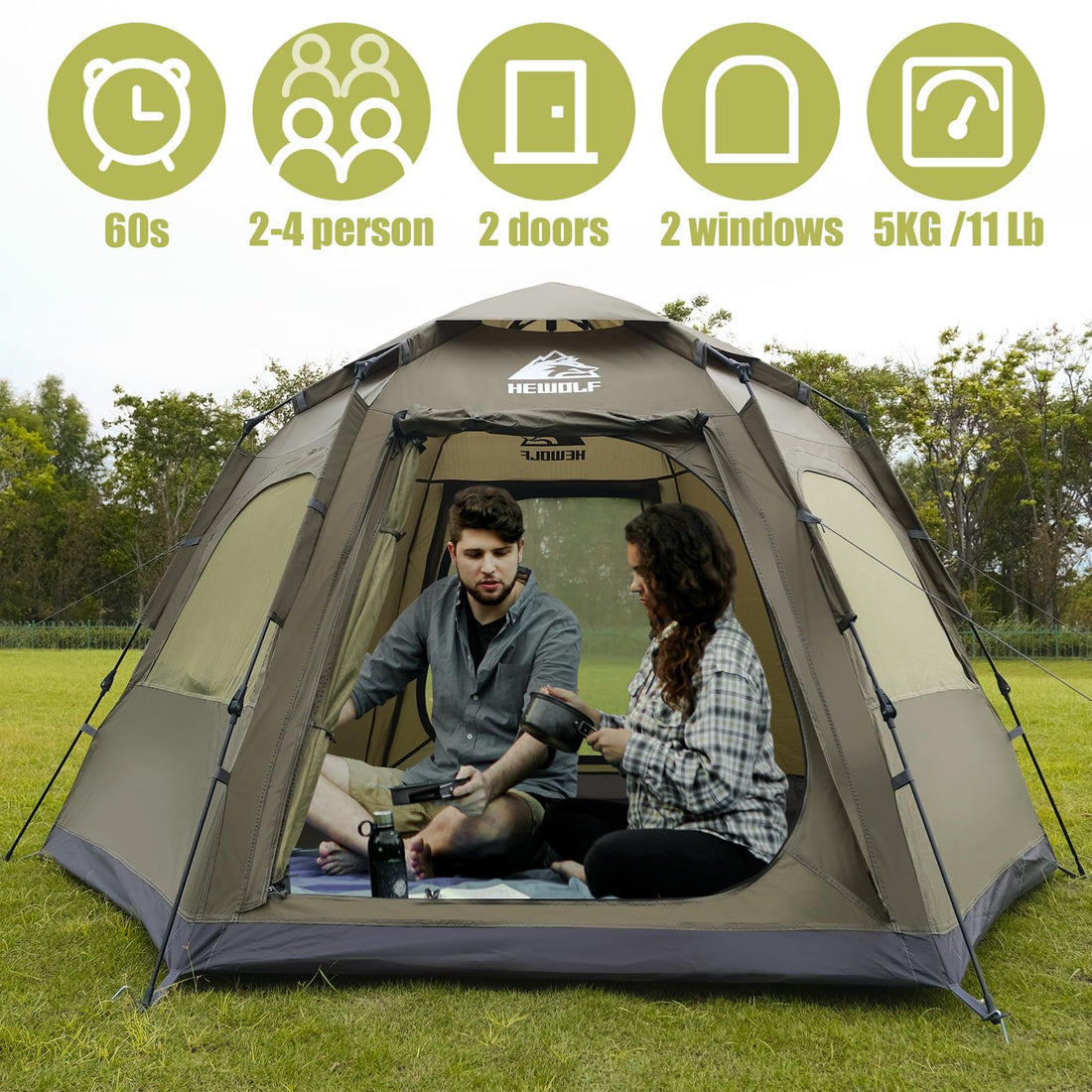 Hewolf Pop Up Tent