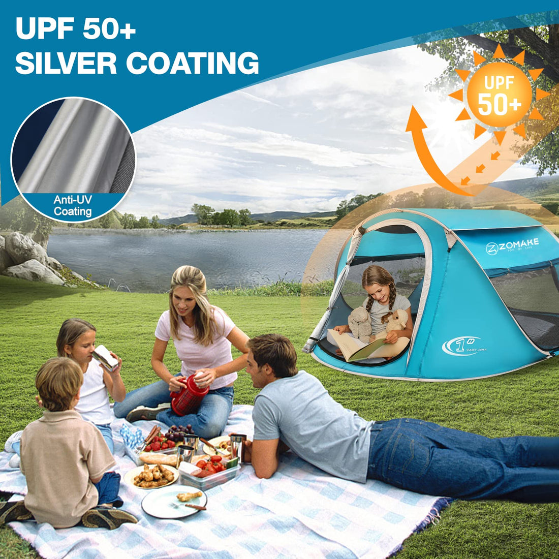 Easy Pop-Up Tent 2-4 Person