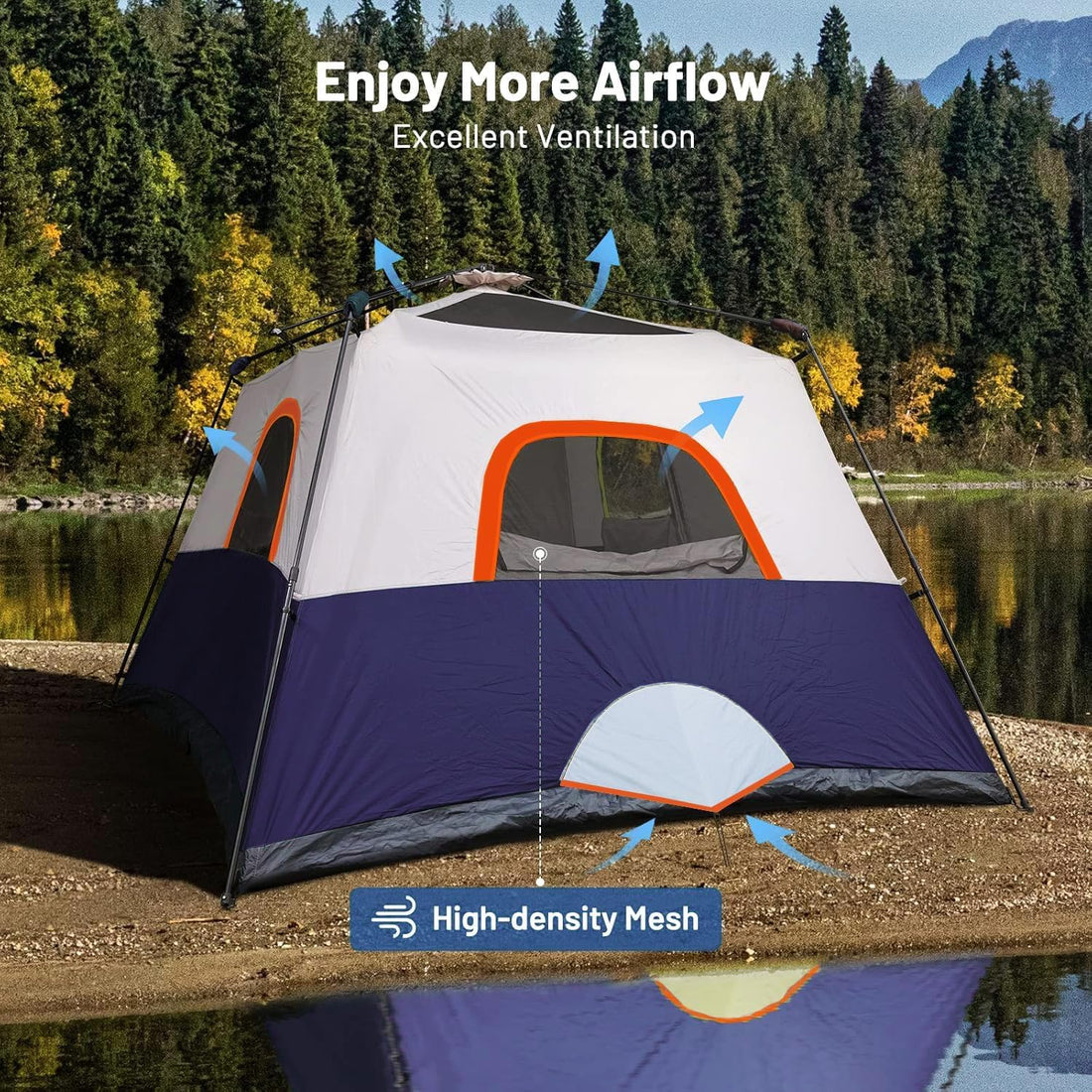 3-6P Instant Cabin Tent