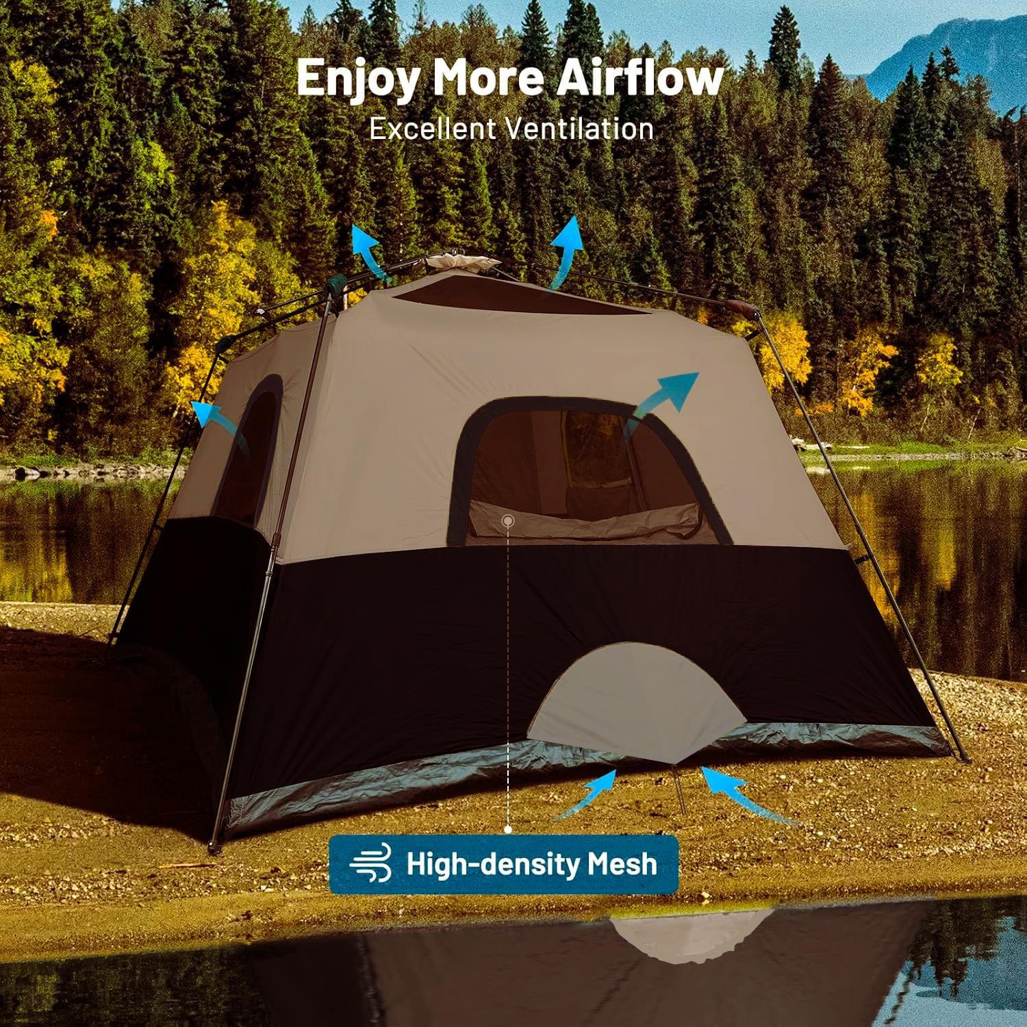 3-6P Instant Cabin Tent