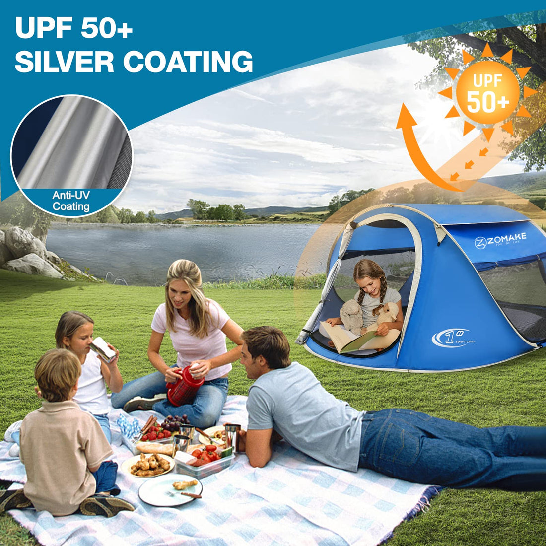 Easy Pop-Up Tent 2-4 Person