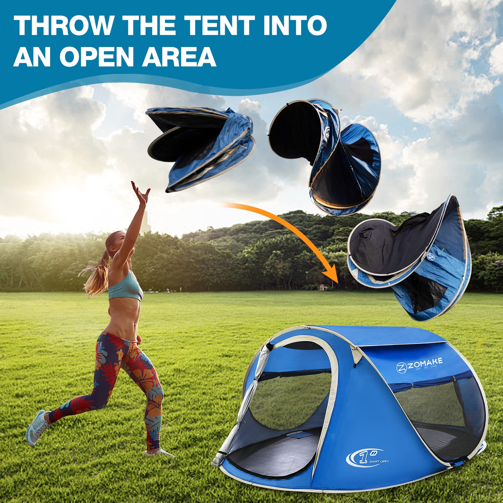 Easy Pop-Up Tent 2-4 Person