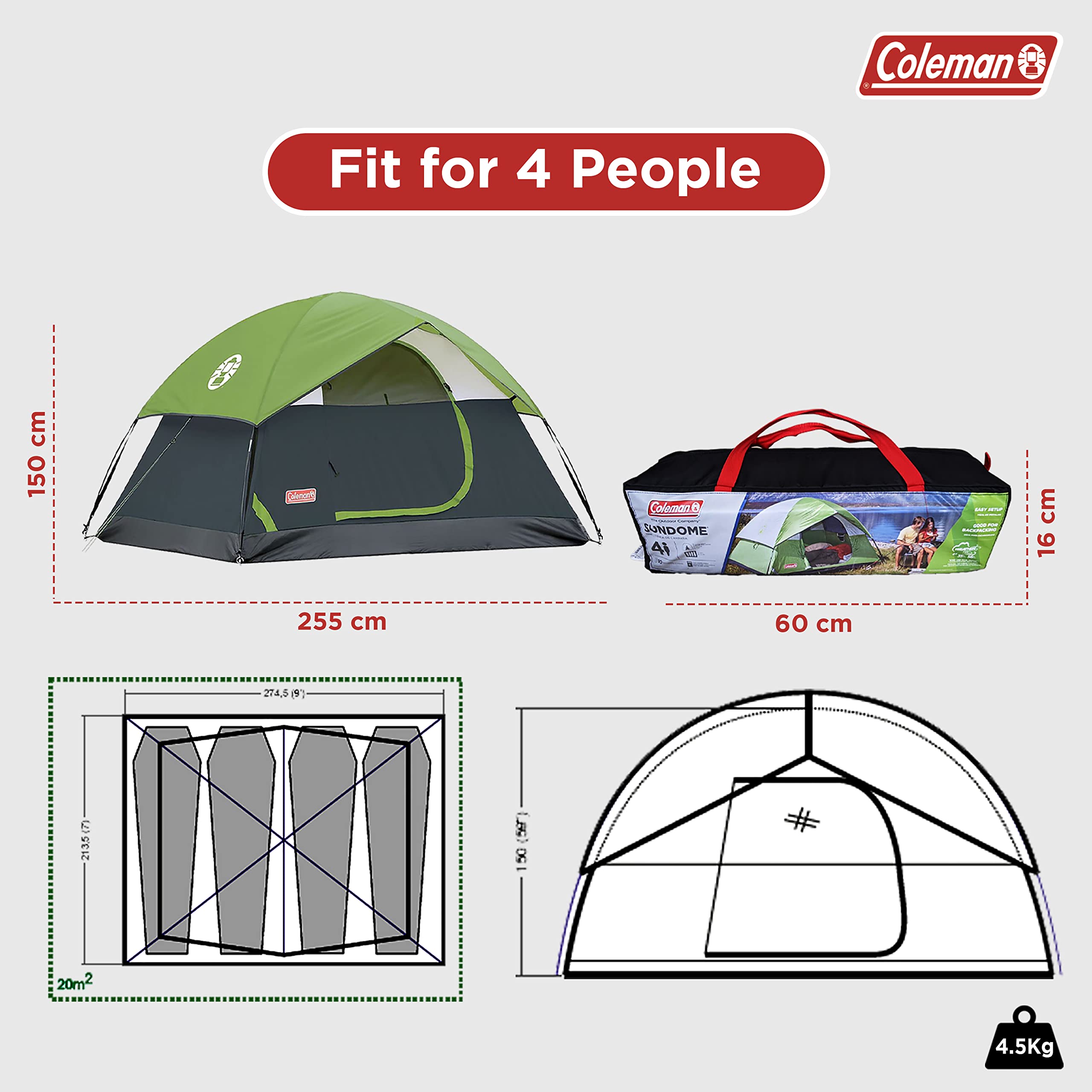 Coleman Sundome Tent