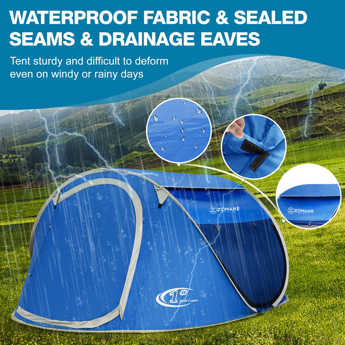 Easy Pop-Up Tent 2-4 Person