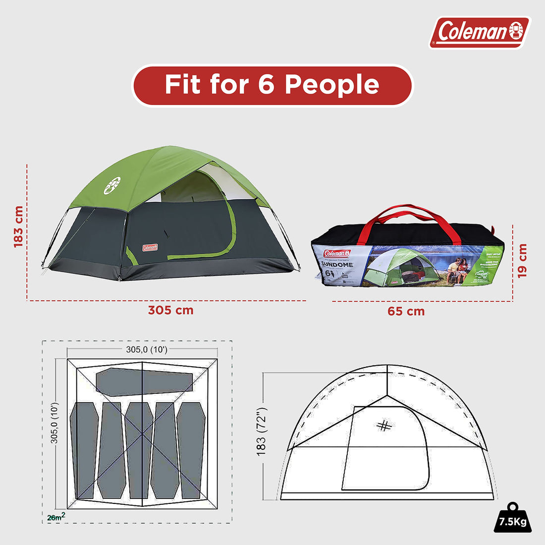 Coleman Sundome Tent