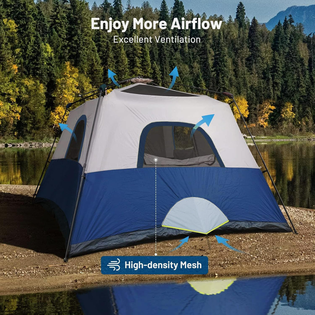 3-6P Instant Cabin Tent