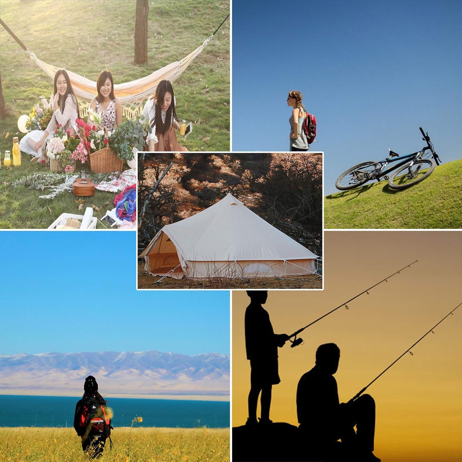 1-12P Outdoor Bell Tent