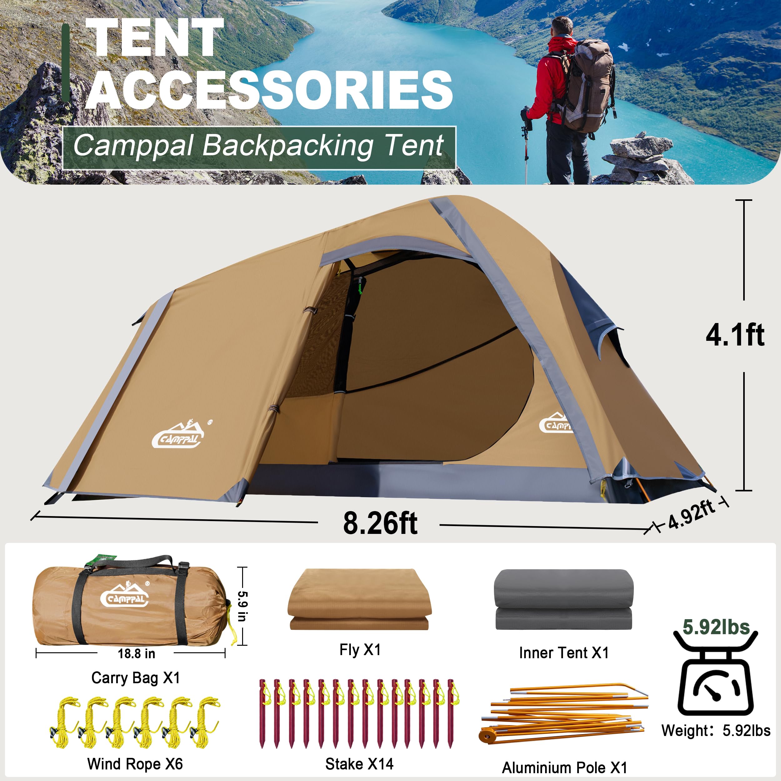 1P Backpacking Tent
