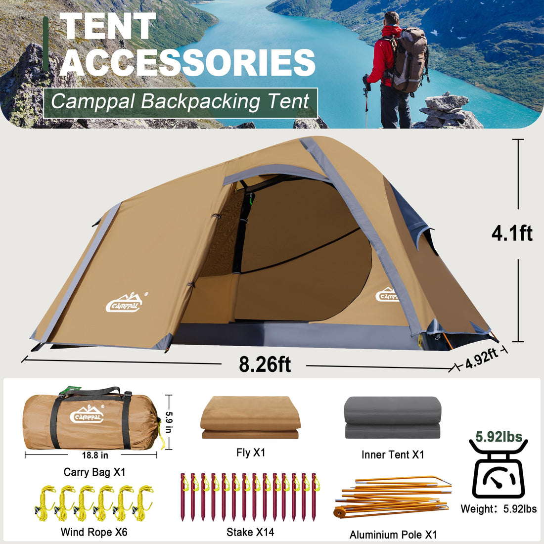 1P Backpacking Tent